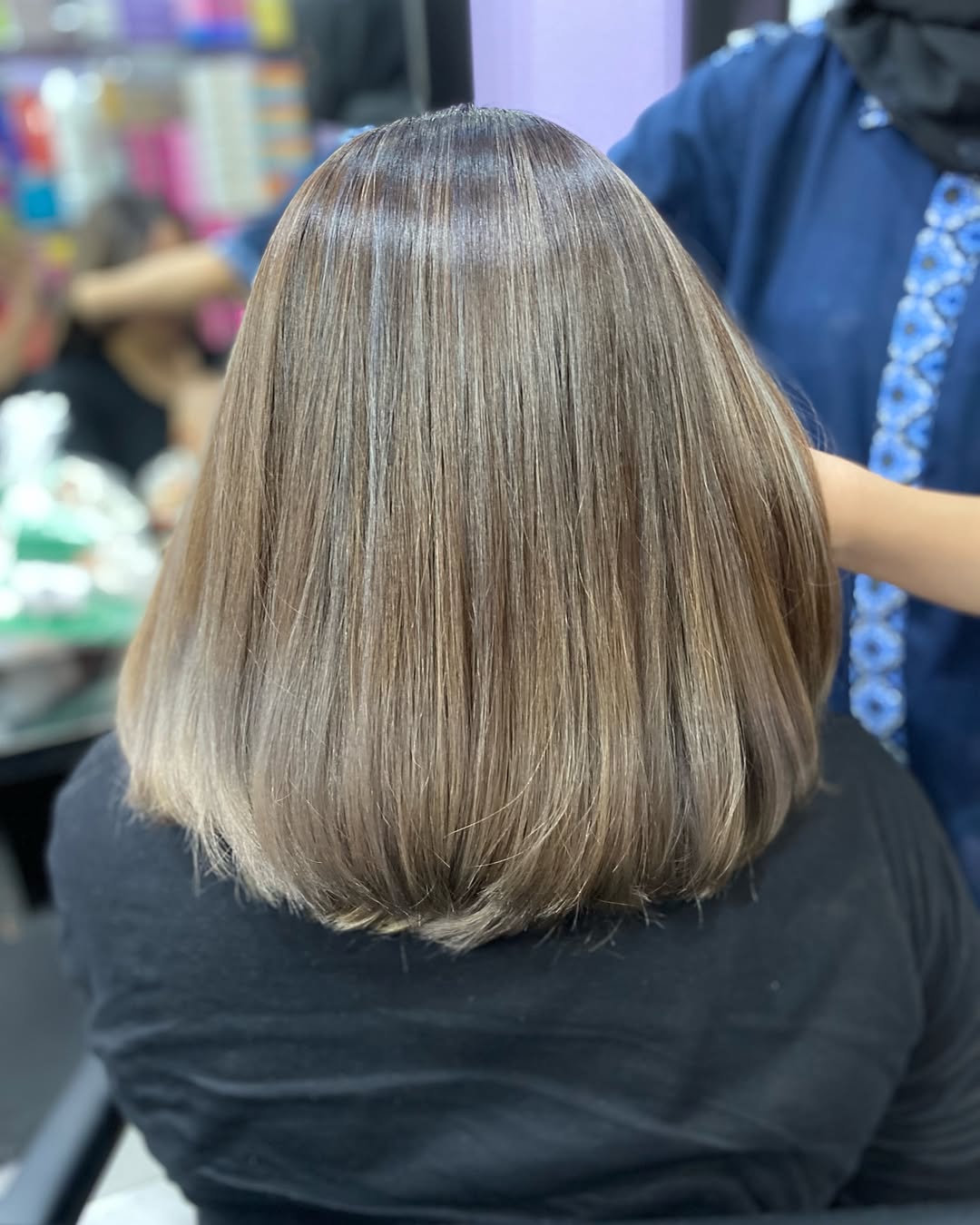 Ash Brown Highlight Balayage